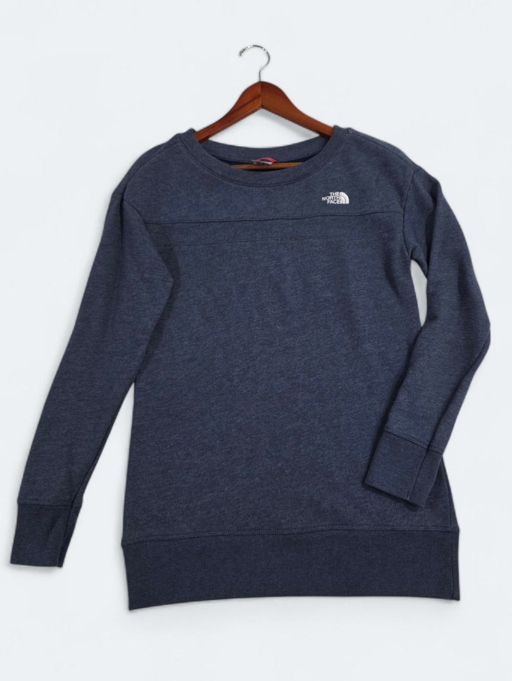 The North Face Women’s Everyday Fleece Crewneck Sweatshirt -Heather Blue - Small
